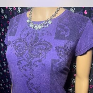 Purple diamond tee